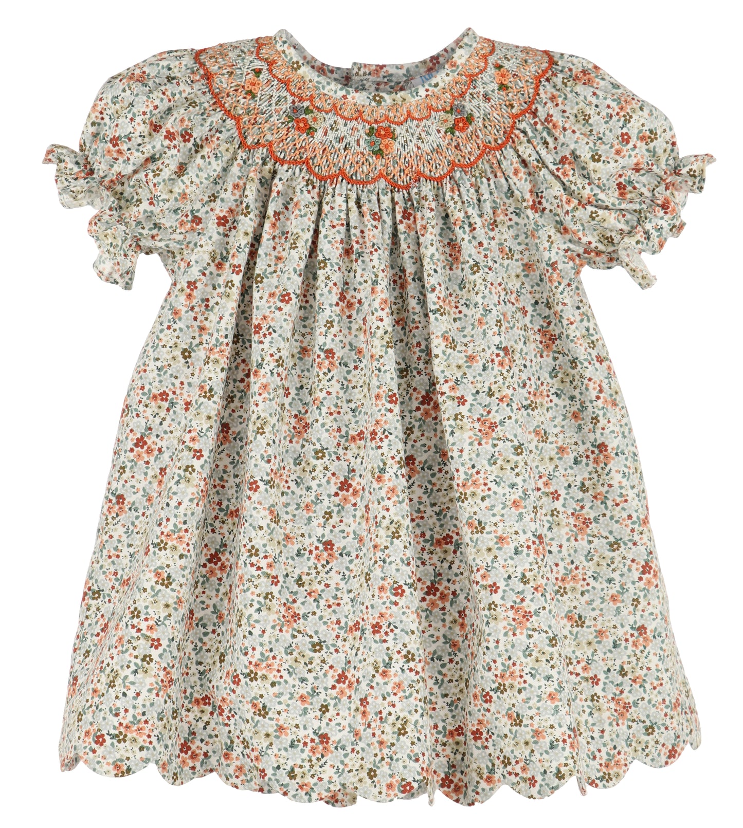 Autumn Glow Smock Bishop Dress