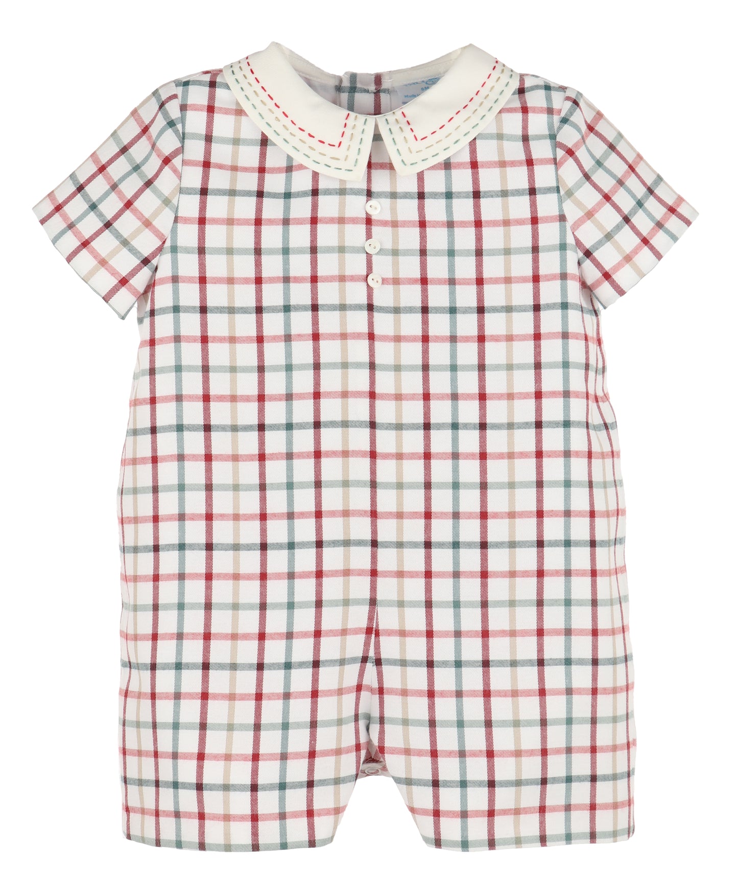 Tattersall Boy Romper