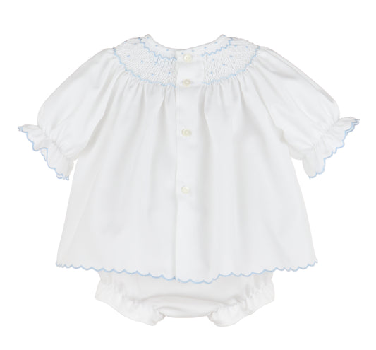 Classic Embroidery Feston Bishop Dress