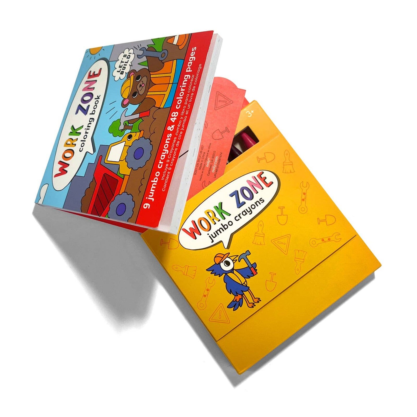 Carry Along Crayons & Coloring Book Kit , Work Zone