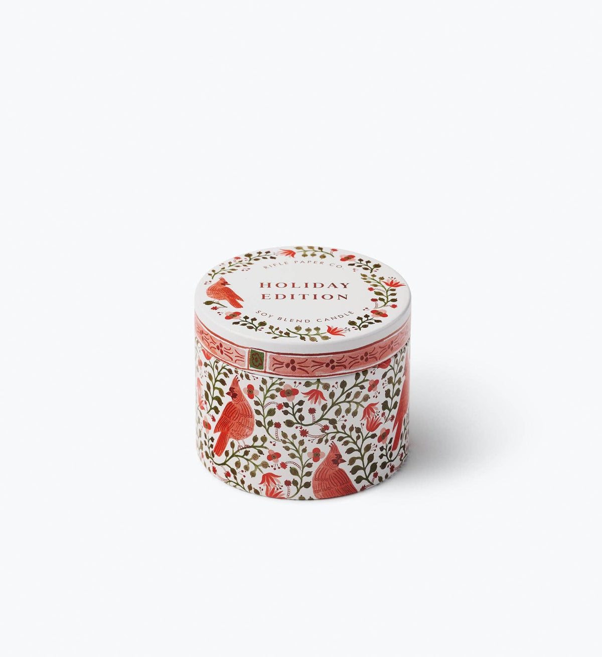 Cardinals Holiday 3 oz Tin Candle