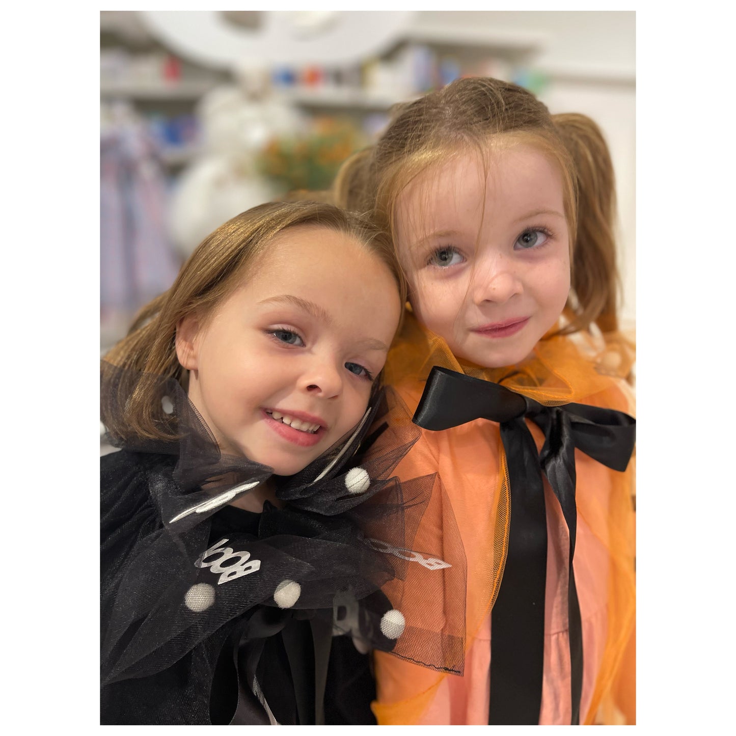 Child's Halloween Cape, Boo & Ghosts, Black