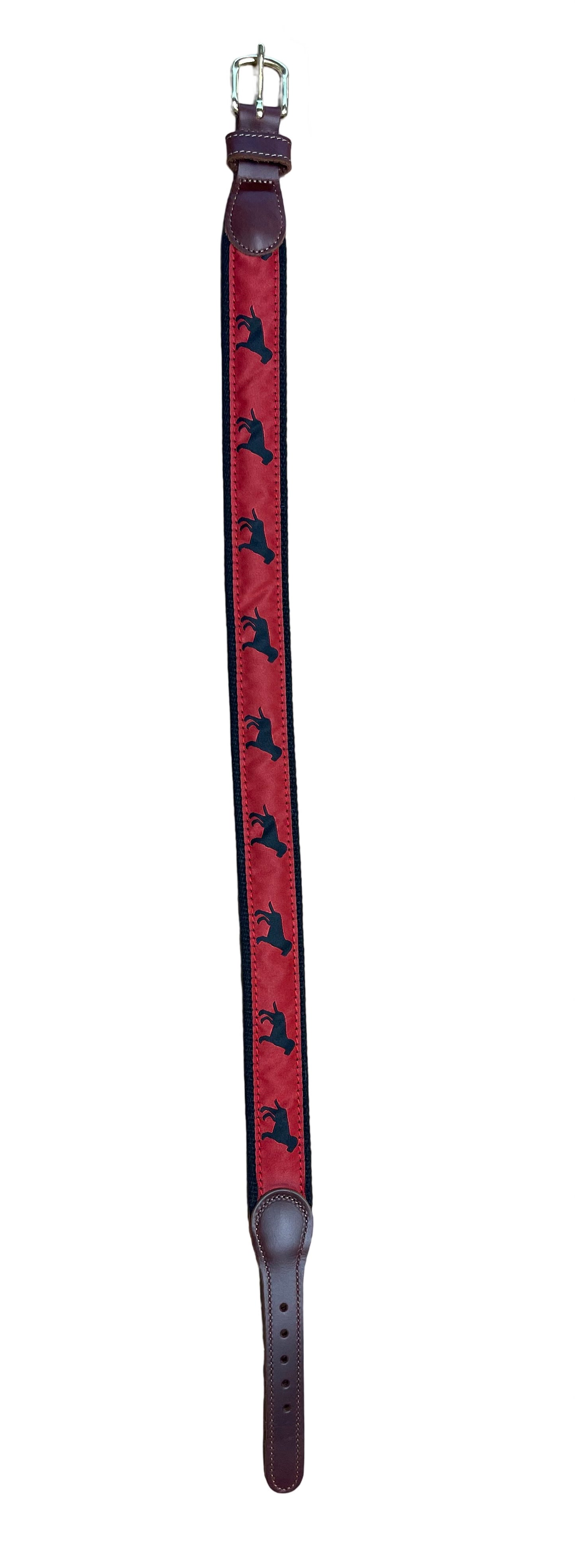 First Belt, Black Dog on Red