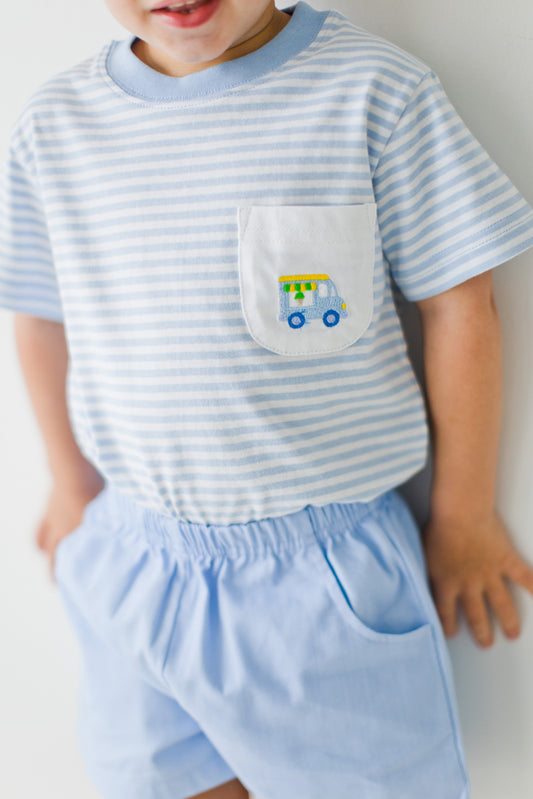 Short Sleeve Pocket Tee, Ice Cream Truck
