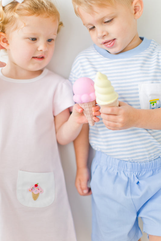 Lucy Pocket Dress, Ice Cream