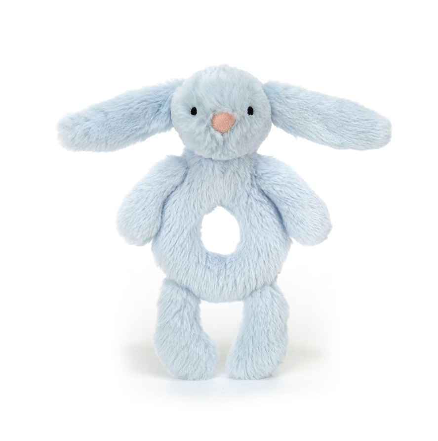 Bashful Blue Bunny Ring Rattle 2024