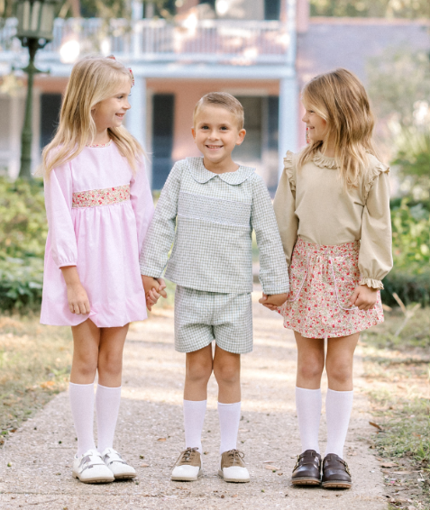 Blissful Band Long Sleeve Dress, Palmer Pink & Autumn Meadow Floral
