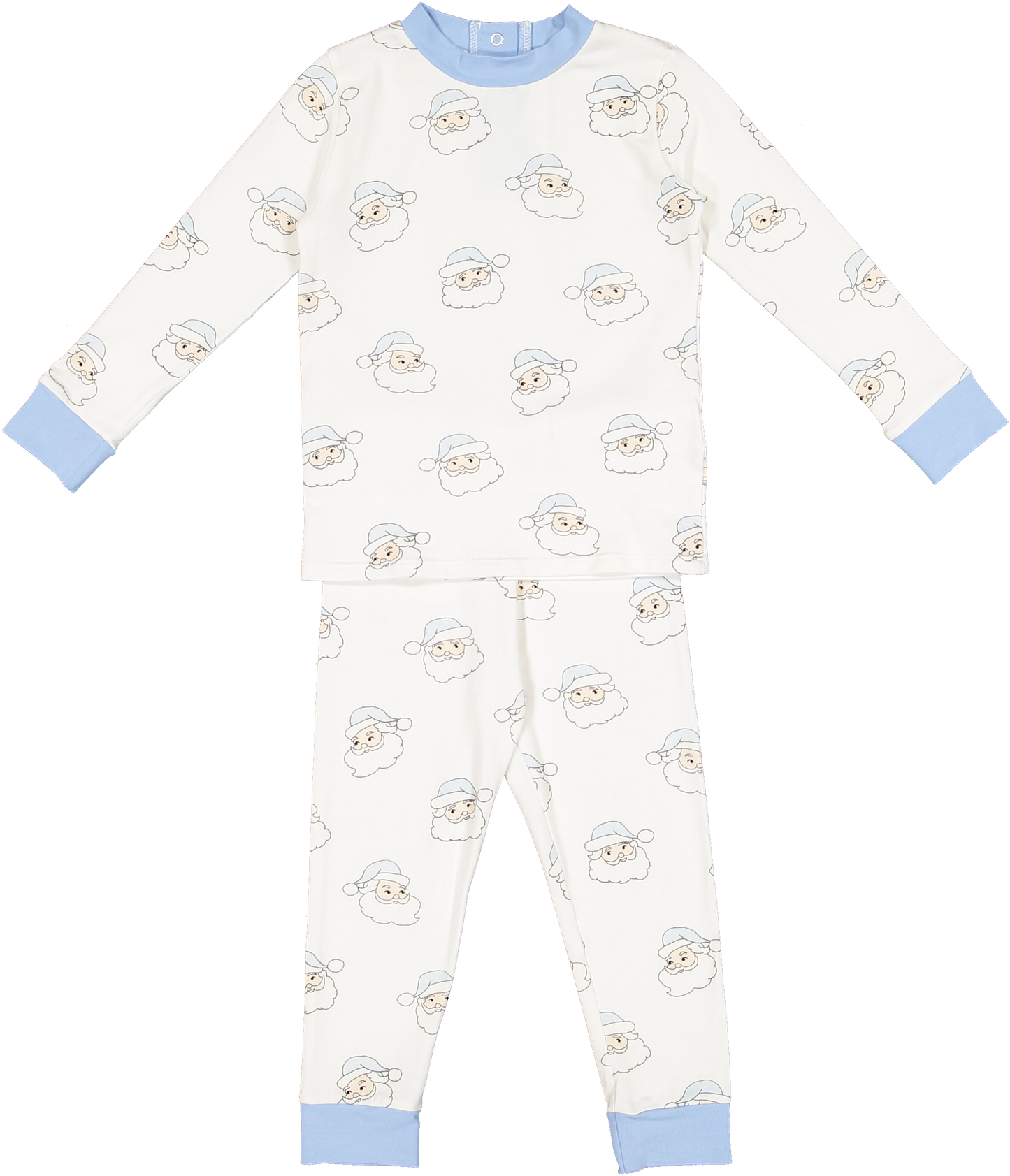 Blue Santa Boy Pajama Set