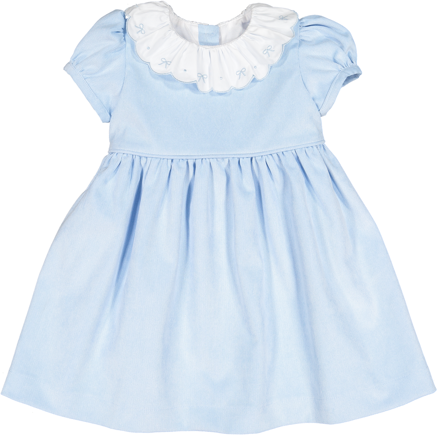 Light Blue Blush Corduroy Dress