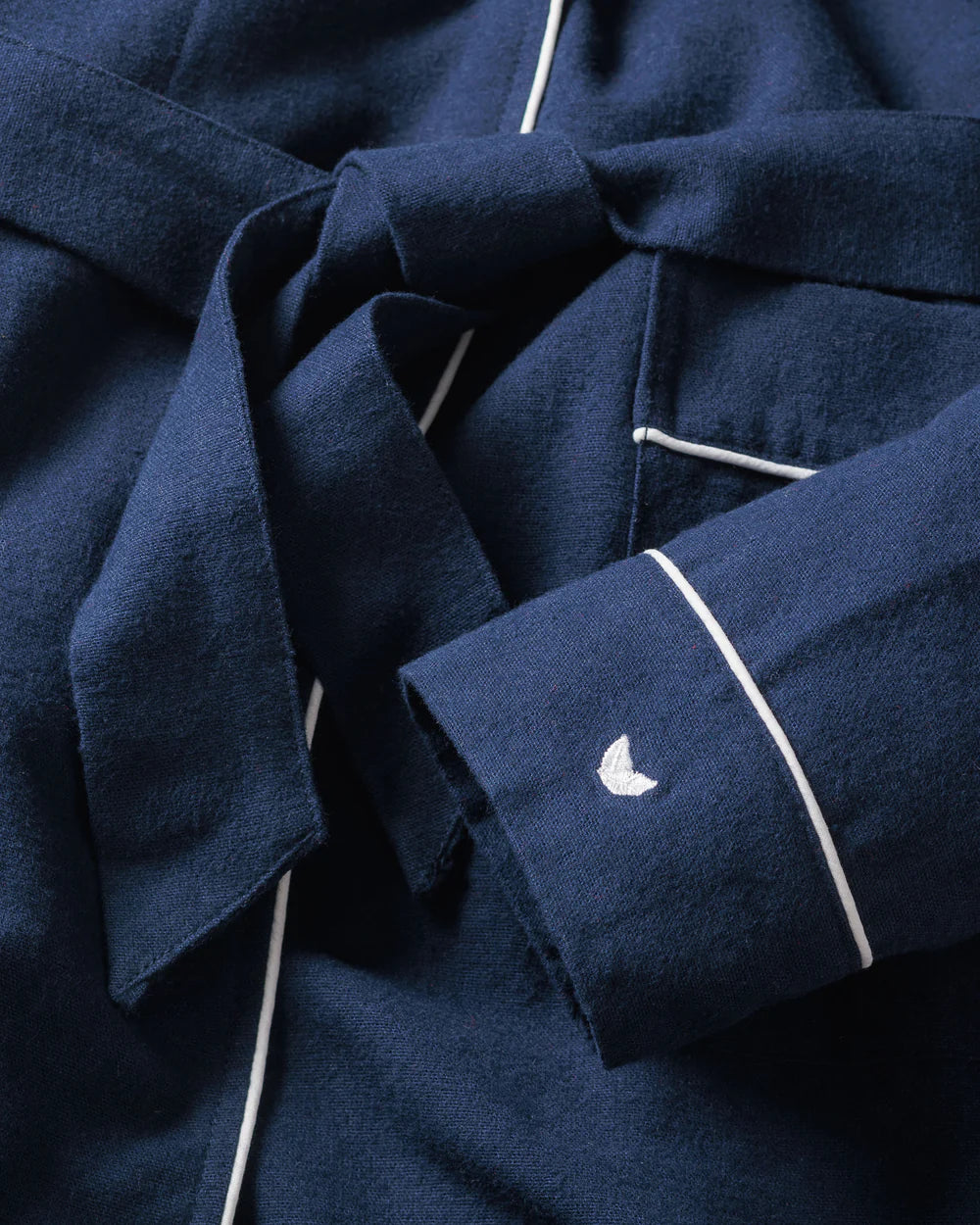 Children's Navy Flannel Robe