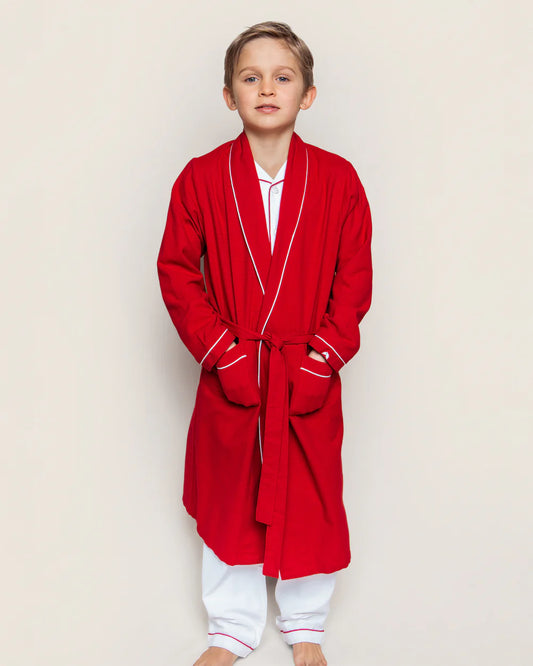 Children's Red Flannel Robe