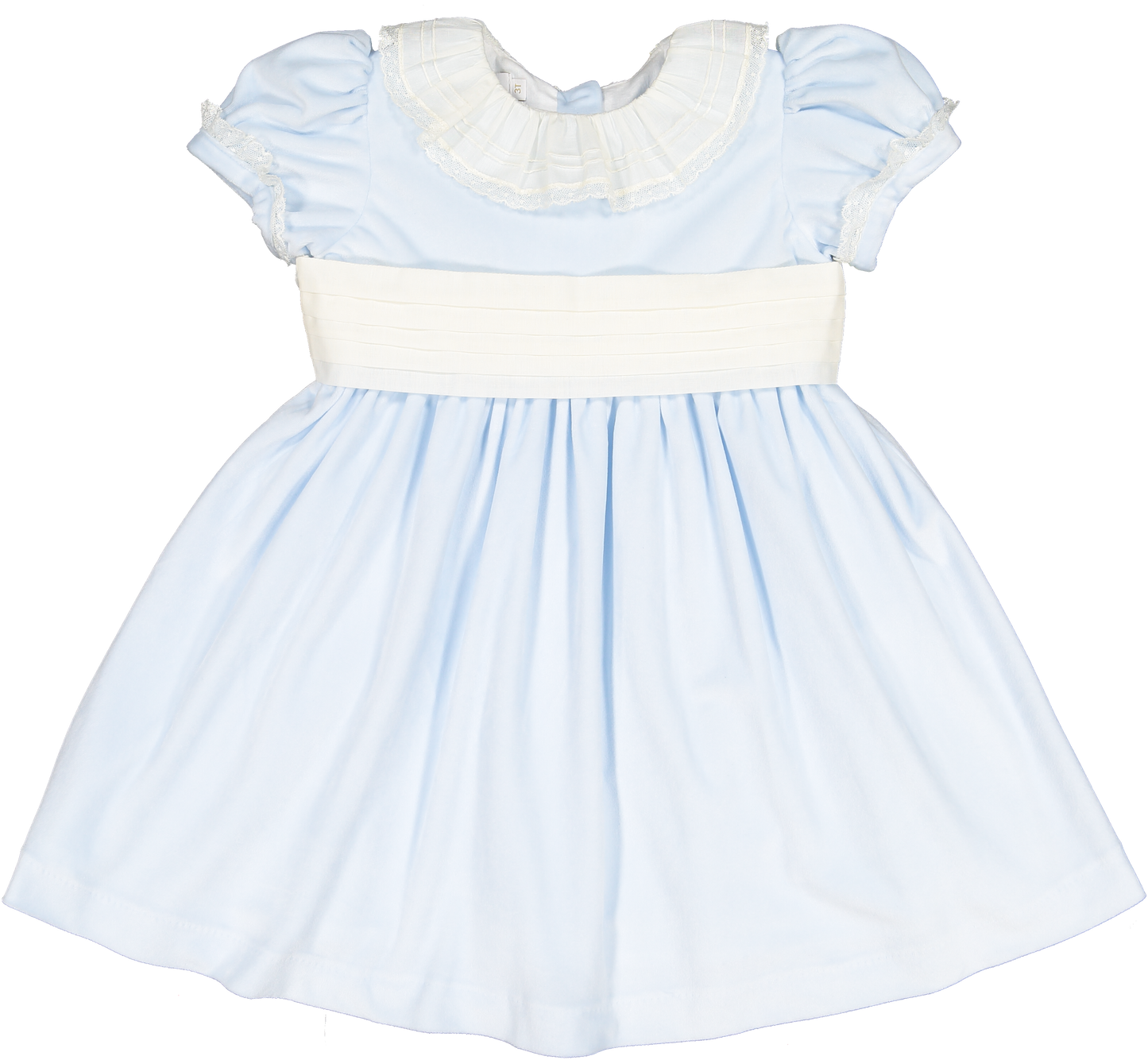 Charming Blue Velvet Dress