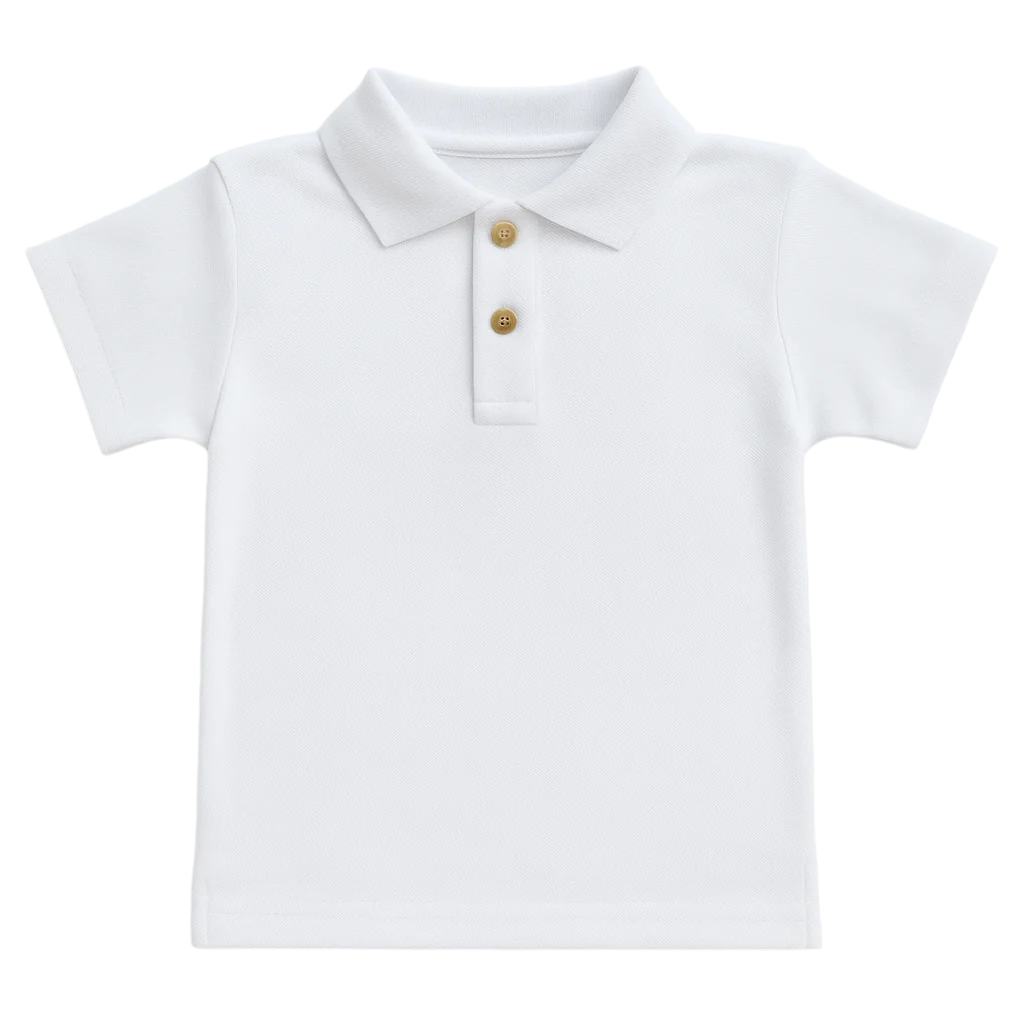 Short Sleeve Polo Shirt, White