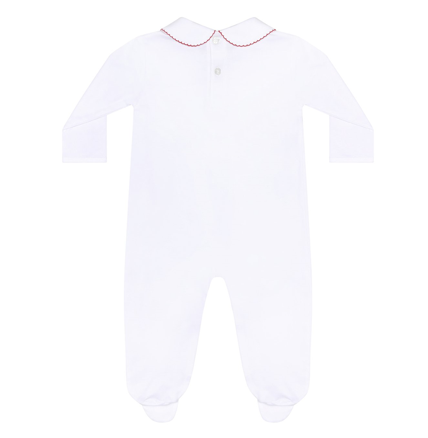 Christmas Tree Smocked Footie