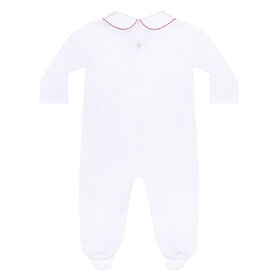 Christmas Tree Smocked Footie