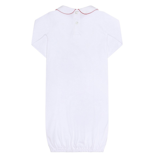 Christmas Wreath Smocked Gown