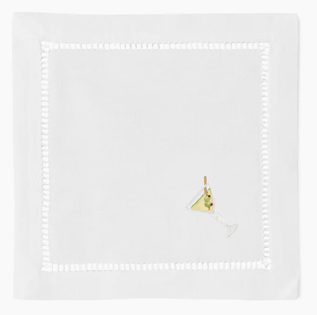 Classic Mixed Drinks Cocktail Napkin Set