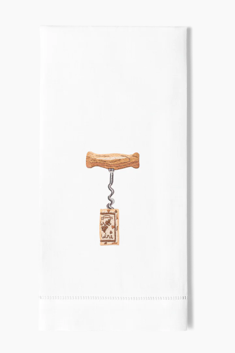Hand Towel with Corkscrew
