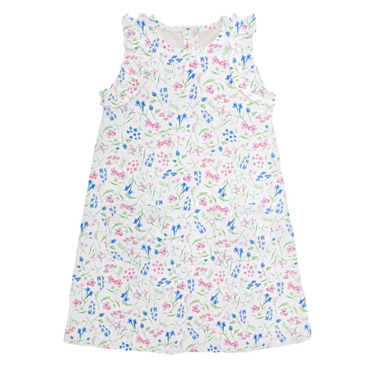 Spring Dream Front Pocket Ruffle Dress