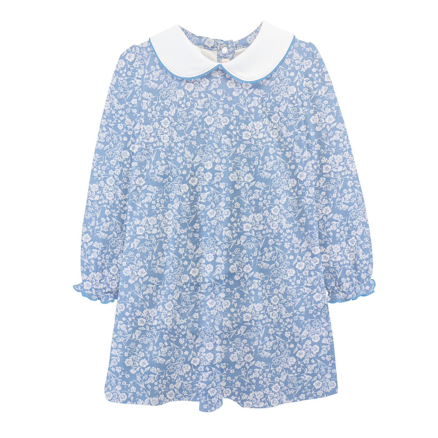 Long Sleeve Printed Dress Set, Blooming Garden