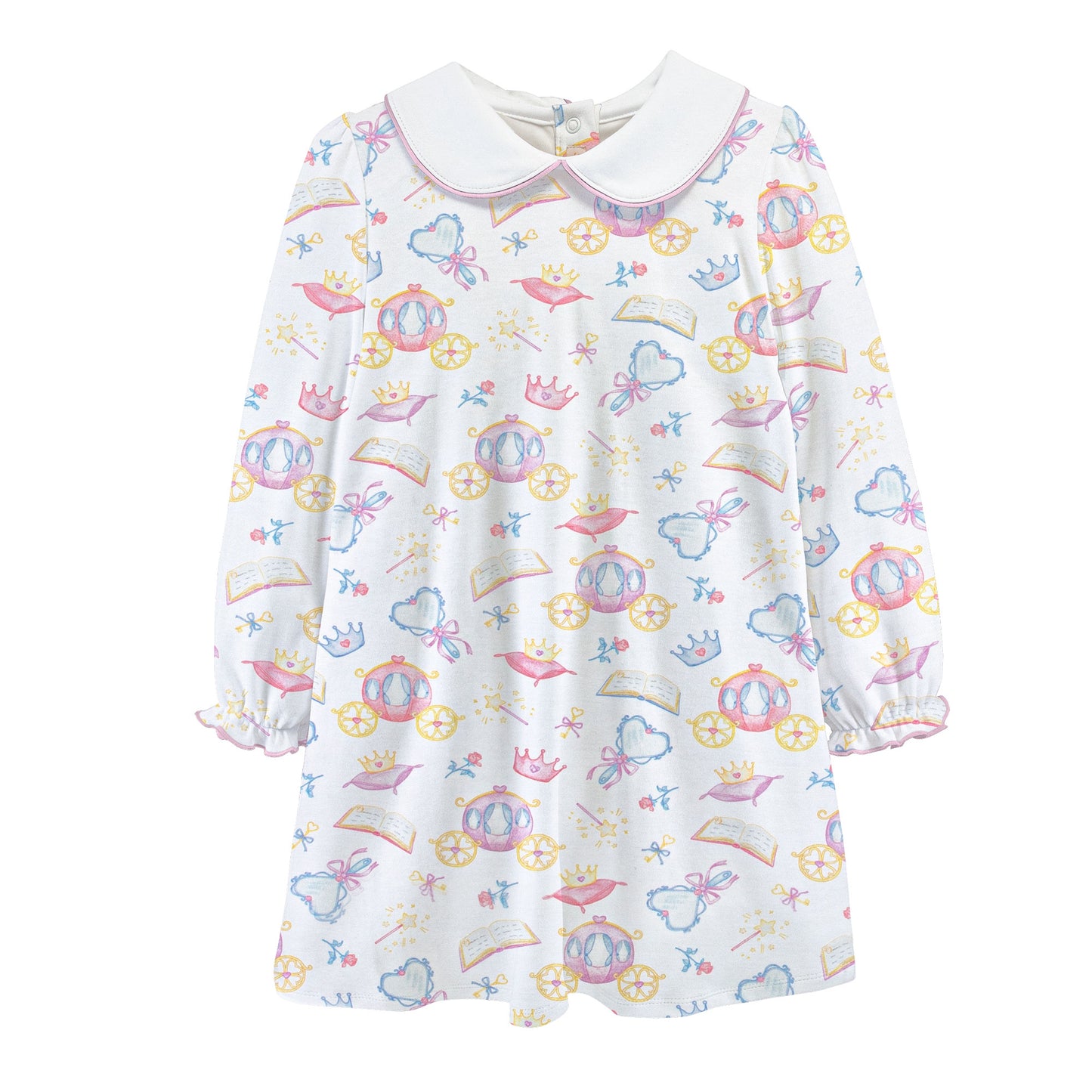 Long Sleeve Printed Dress Set, Once Upon A Time