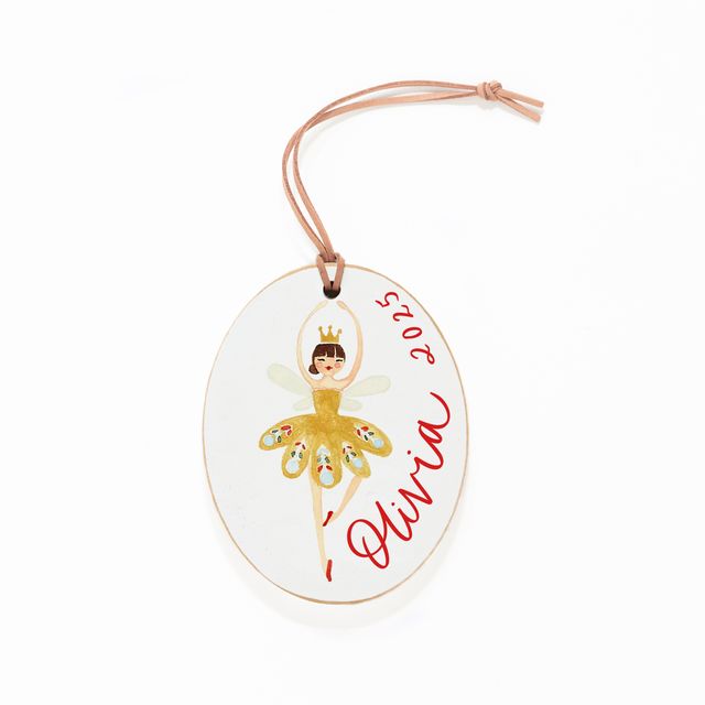 Ornament, Gold Ballerina
