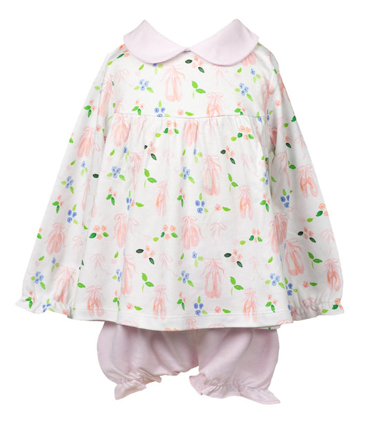 En Point Long Sleeve Bloomer Set