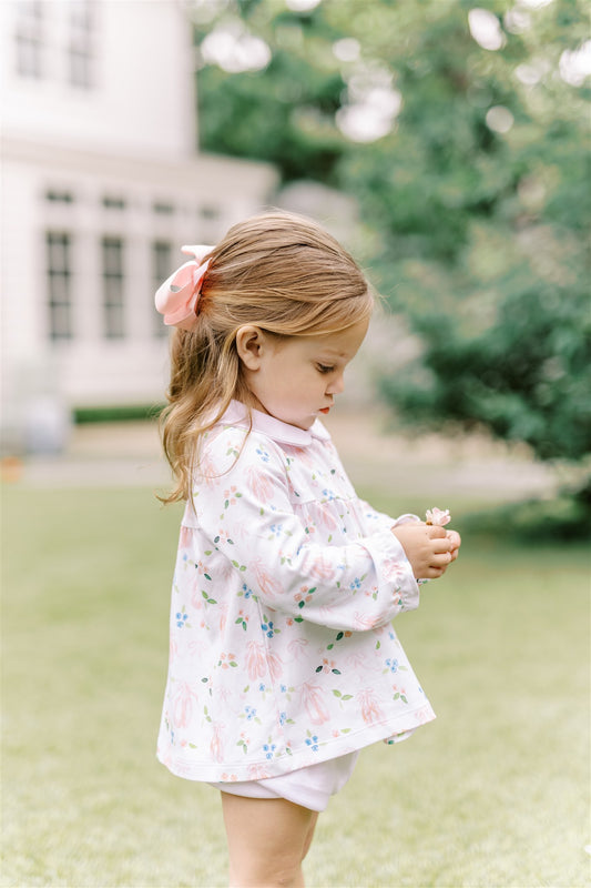 En Point Long Sleeve Bloomer Set