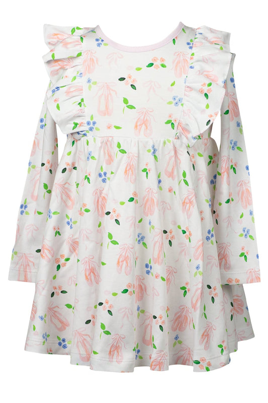 En Point Long Sleeve Twirl Dress