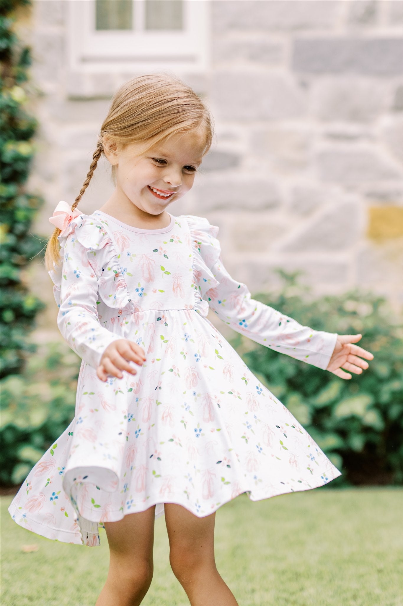 En Point Long Sleeve Twirl Dress