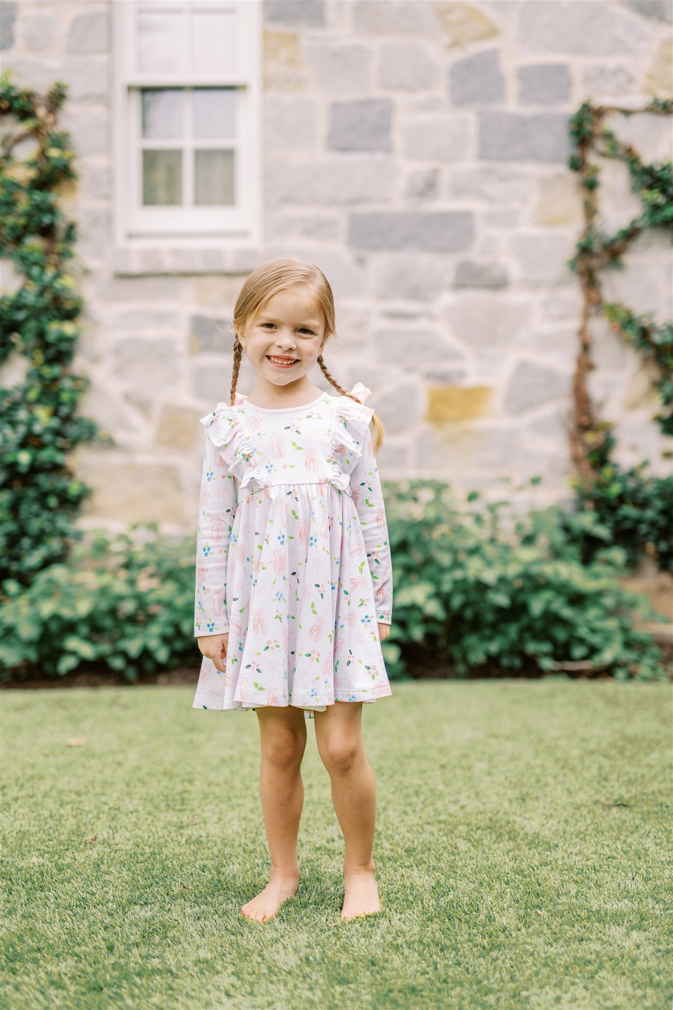En Point Long Sleeve Twirl Dress
