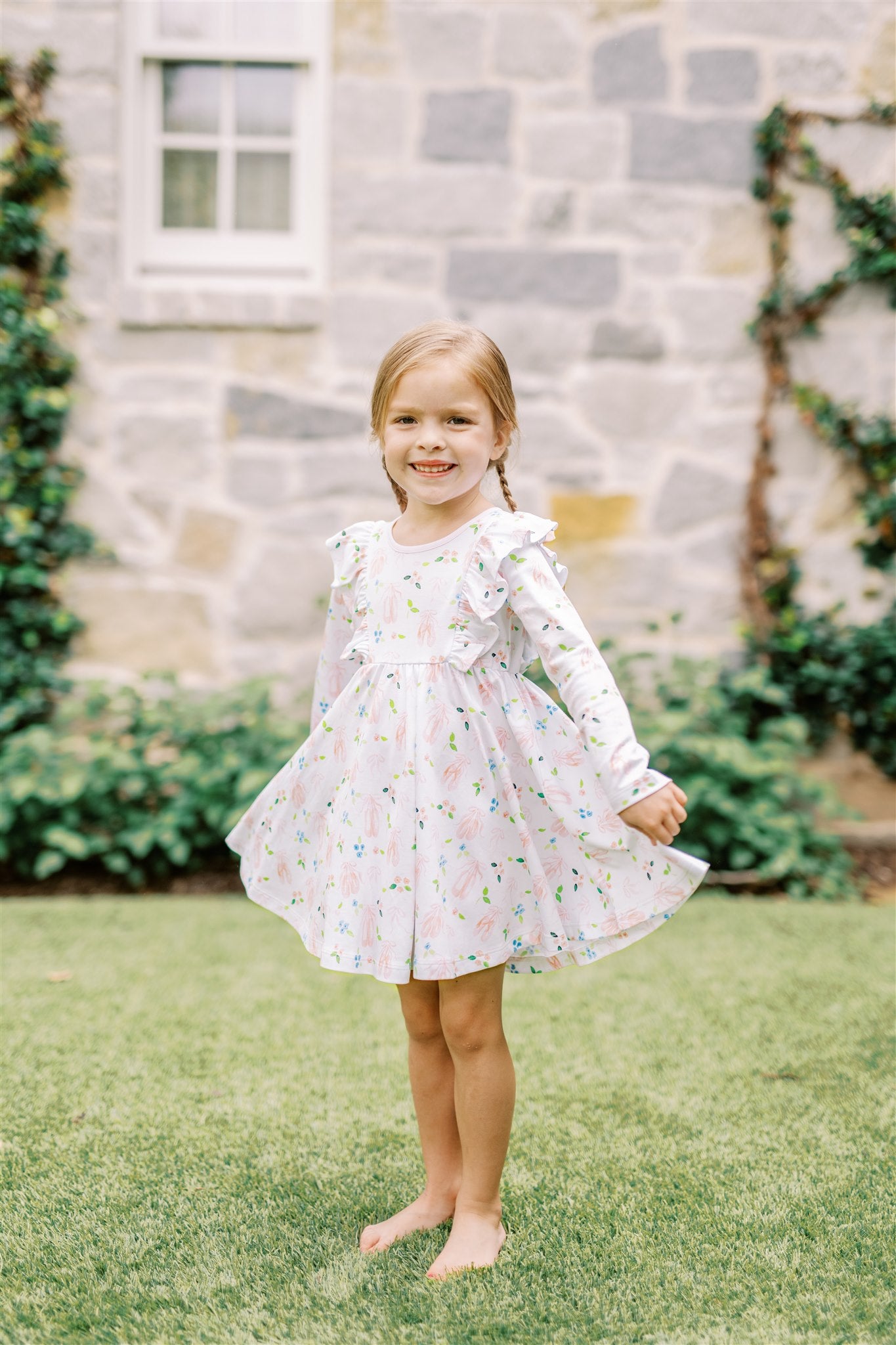 En Point Long Sleeve Twirl Dress