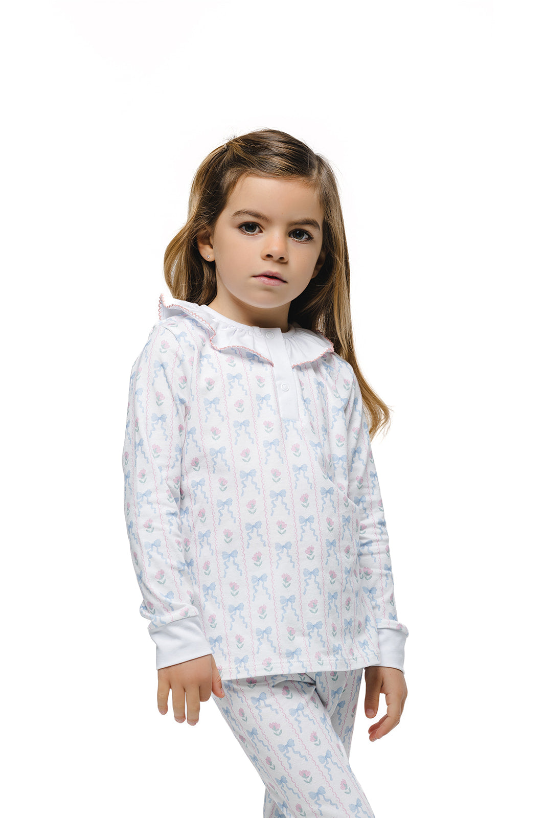 Lullaby Print Girl's Pajama Set