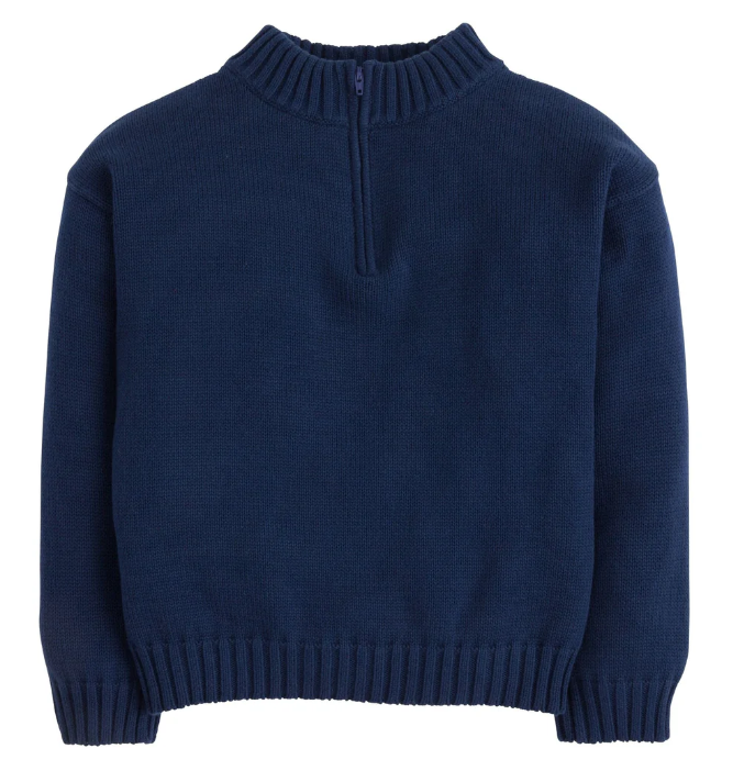 Quarter Zip Sweater, Navy