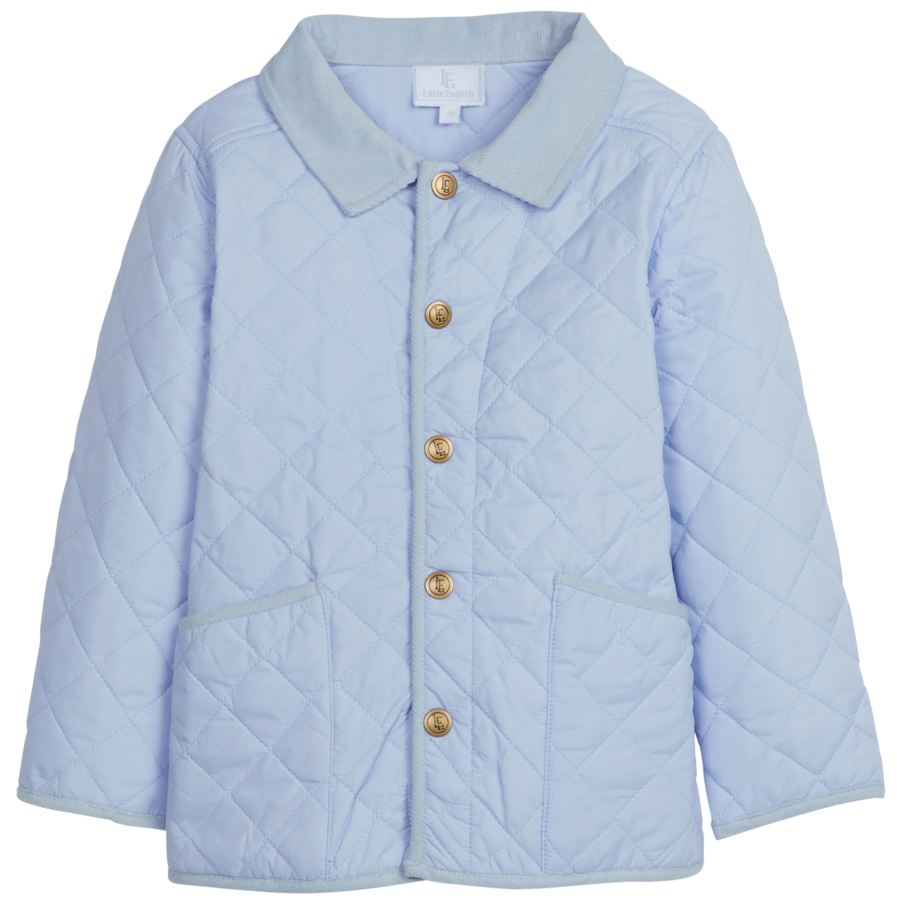 Classic Quilted Jacket, Light Blue