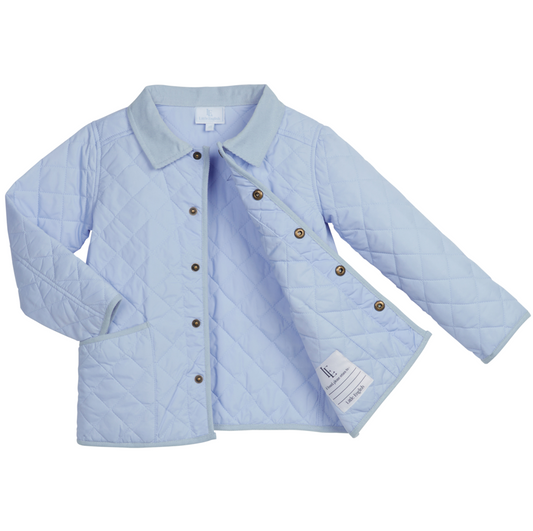 Classic Quilted Jacket, Light Blue