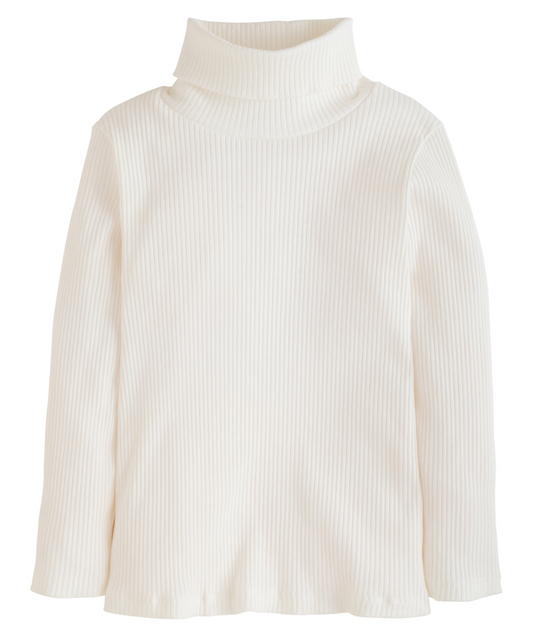 Ivory Ribbed Turtleneck