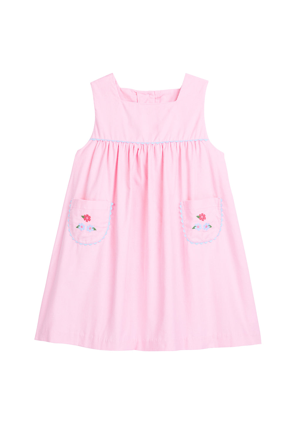Light Pink Corduroy Fall Blooms Embroidered Madison Jumper