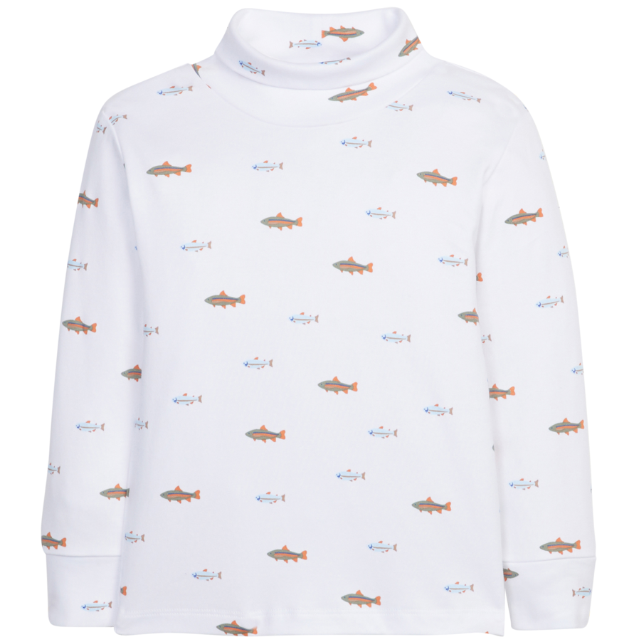 Printed Turtleneck - Fish