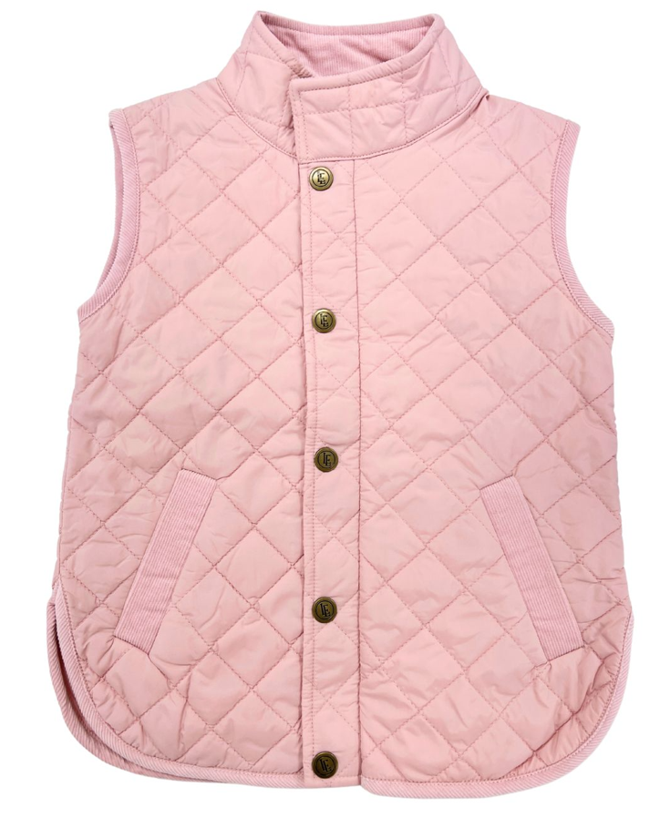 Classic Quilted Vest, Light Pink