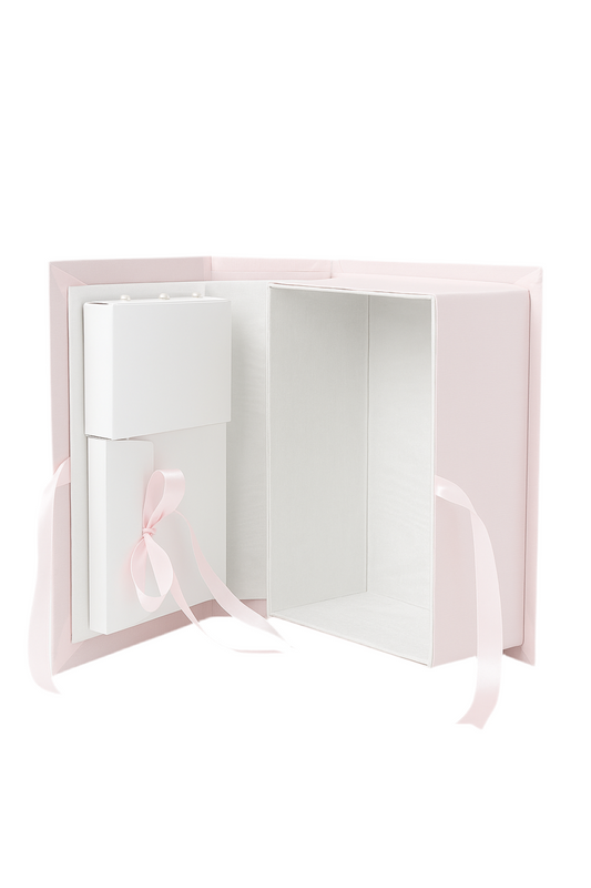 Pink Microstripe Medium Keepsake Box