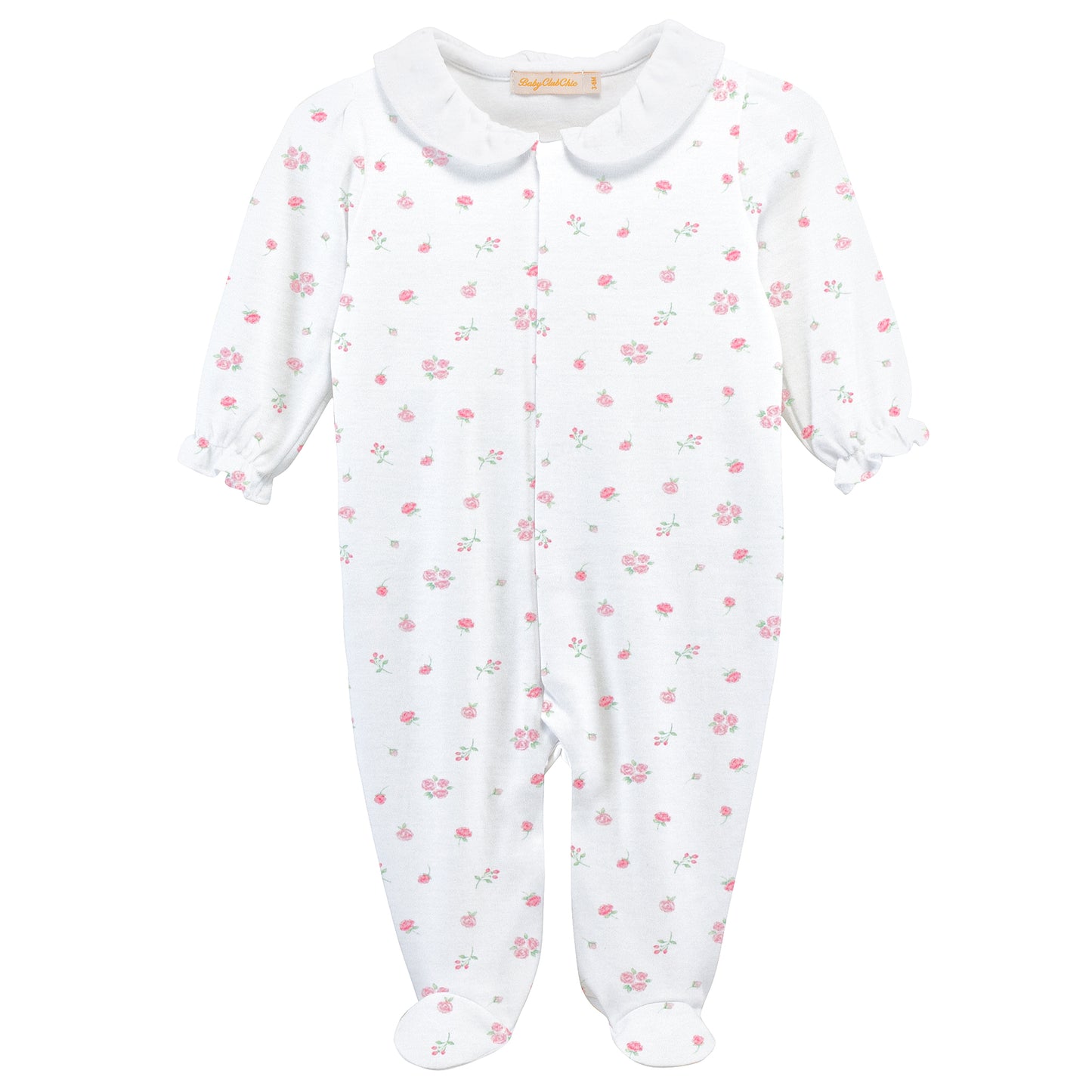 Printed Footie, Tiny Rosebud