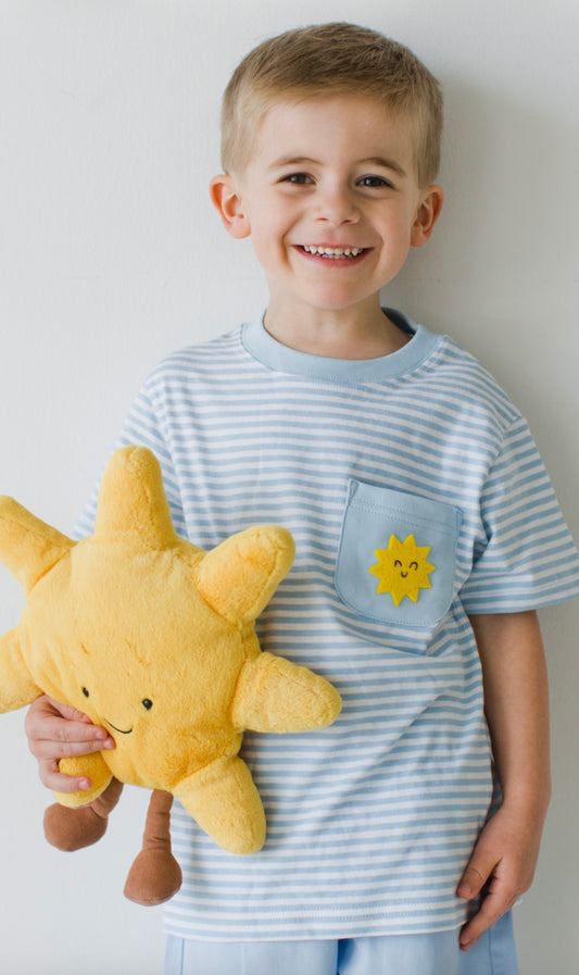 Striped Pocket Tee, Sunshine