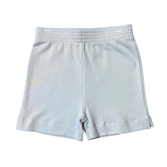 Boy's Cotton Play Shorts, Light Blue (Shorter Version)