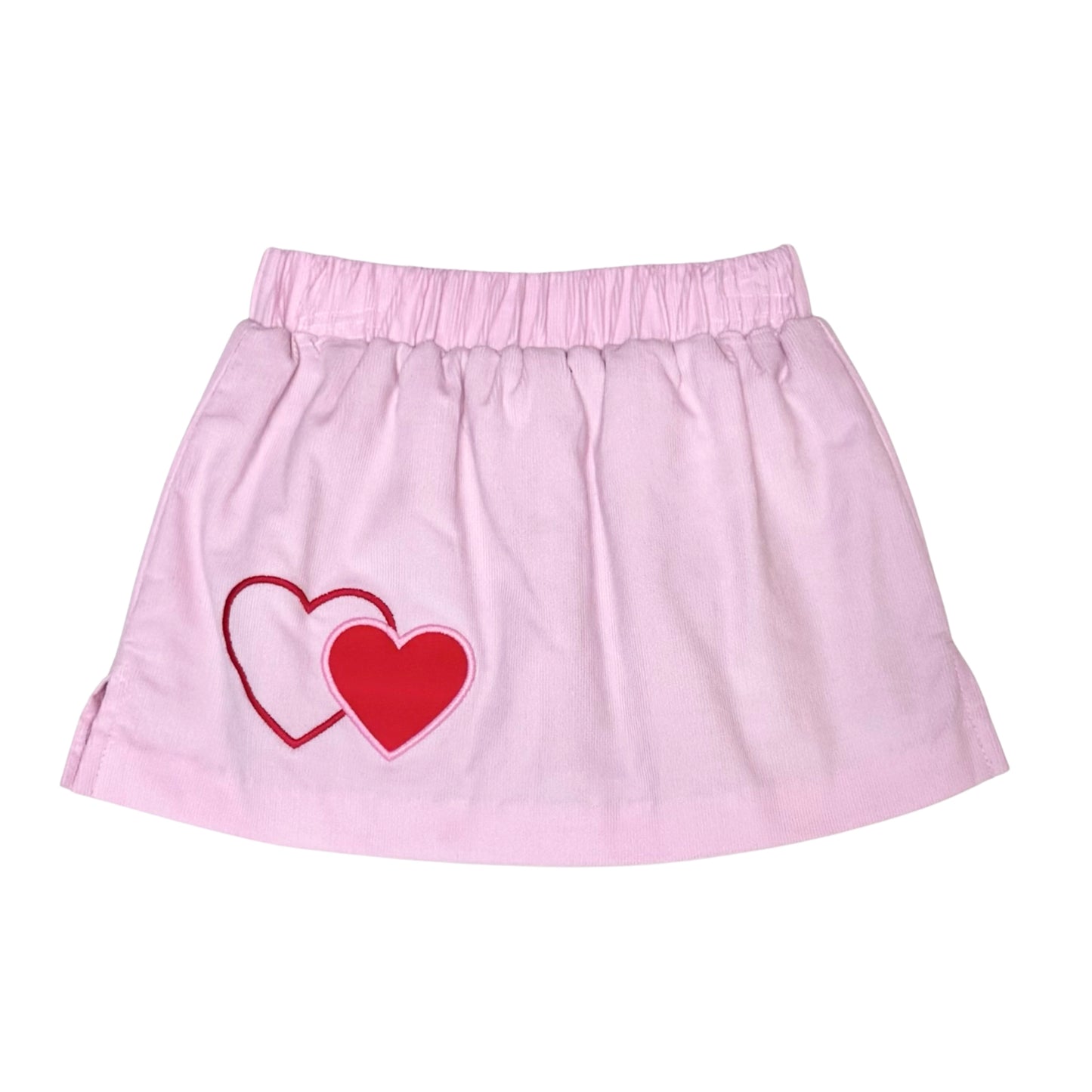 Hearts Miley Skort, Pink Cord
