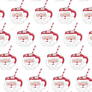 Hot Cocoa Santa Parker Zippered Footie