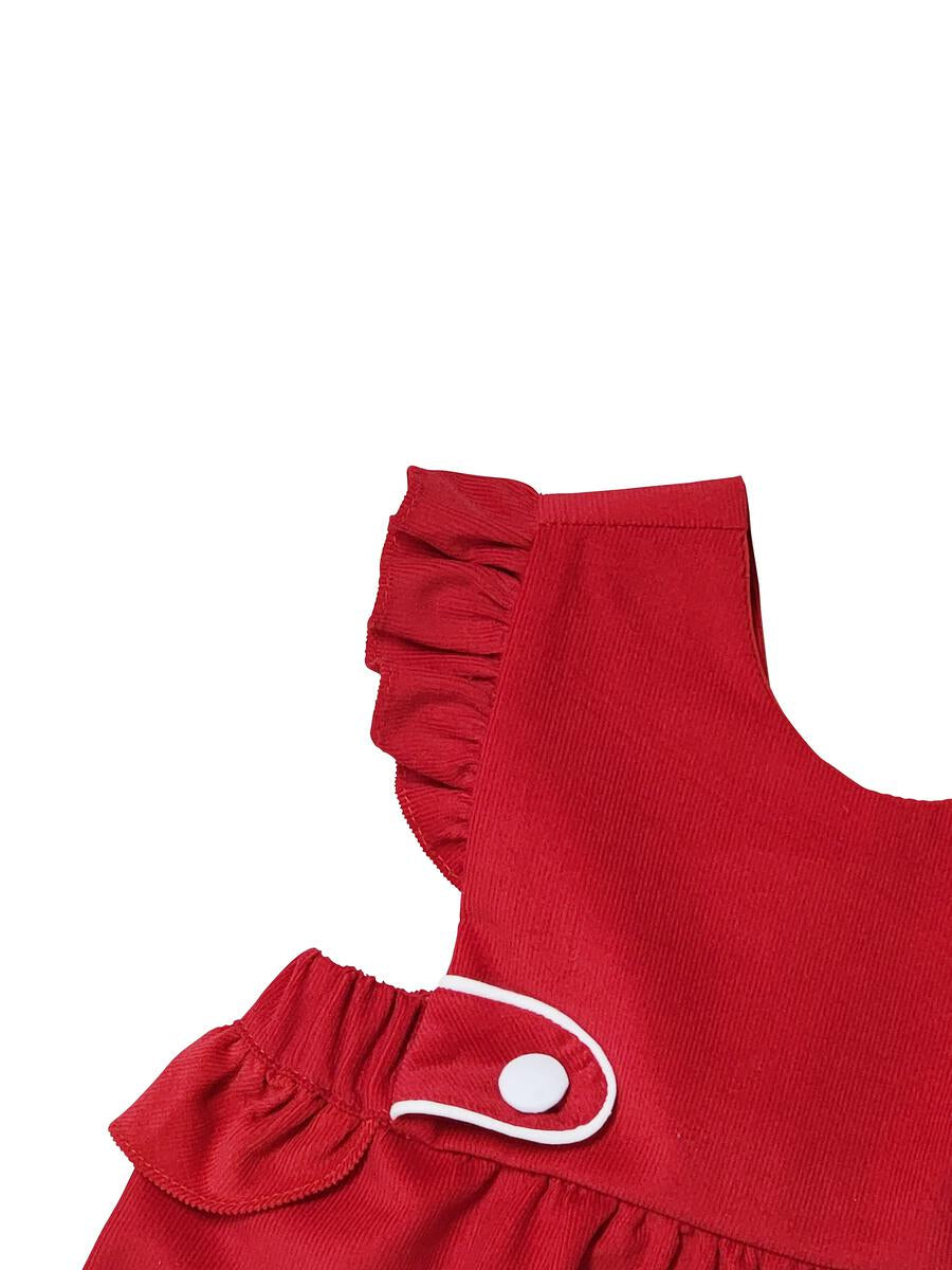 Red Corduroy Girl Jumper