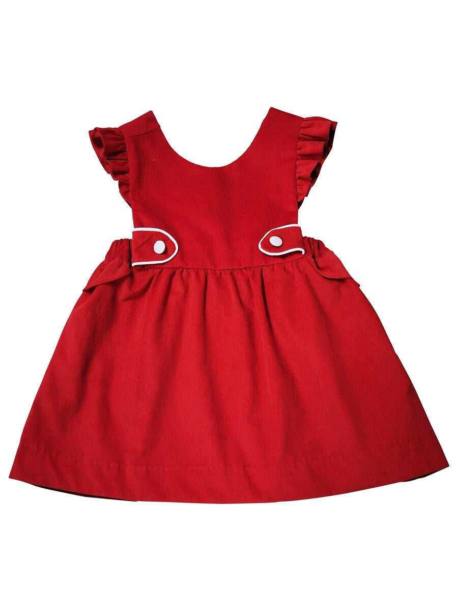 Red Corduroy Girl Jumper