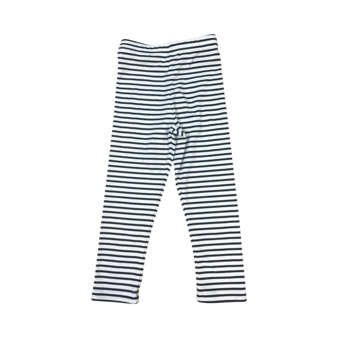 Navy Knit Leggings