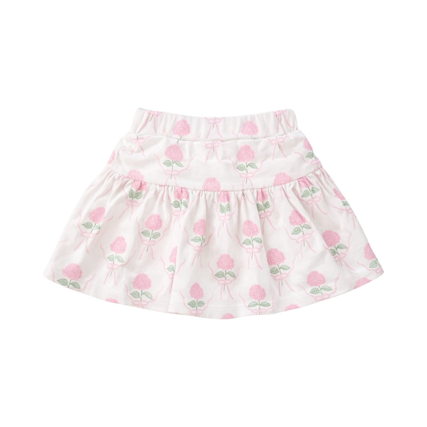 Printed Skort, Hydrangeas